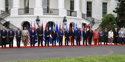 President Simina arrives in DC for the US-Pacific Island Forum Summit at the White House 