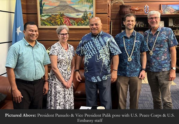 President Panuelo & Vice President Palik Receive U.S. Peace Corps Exploratory Team