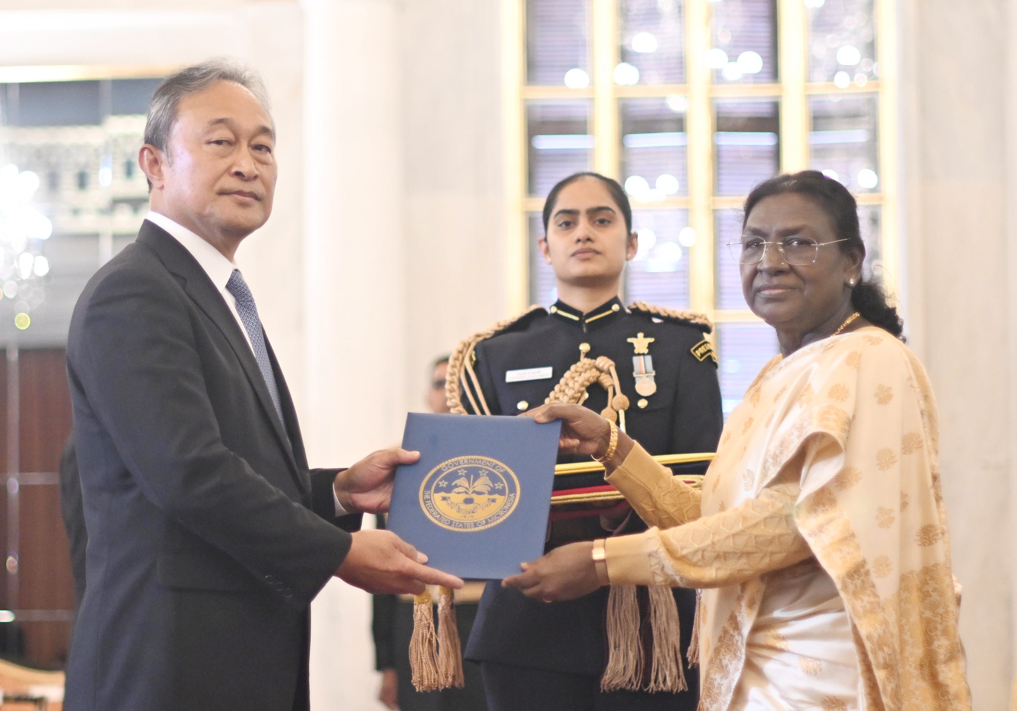FSM Ambassador Presents Credentials to the President of India, Ushering FSM-India Diplomatic Relations to New Heights