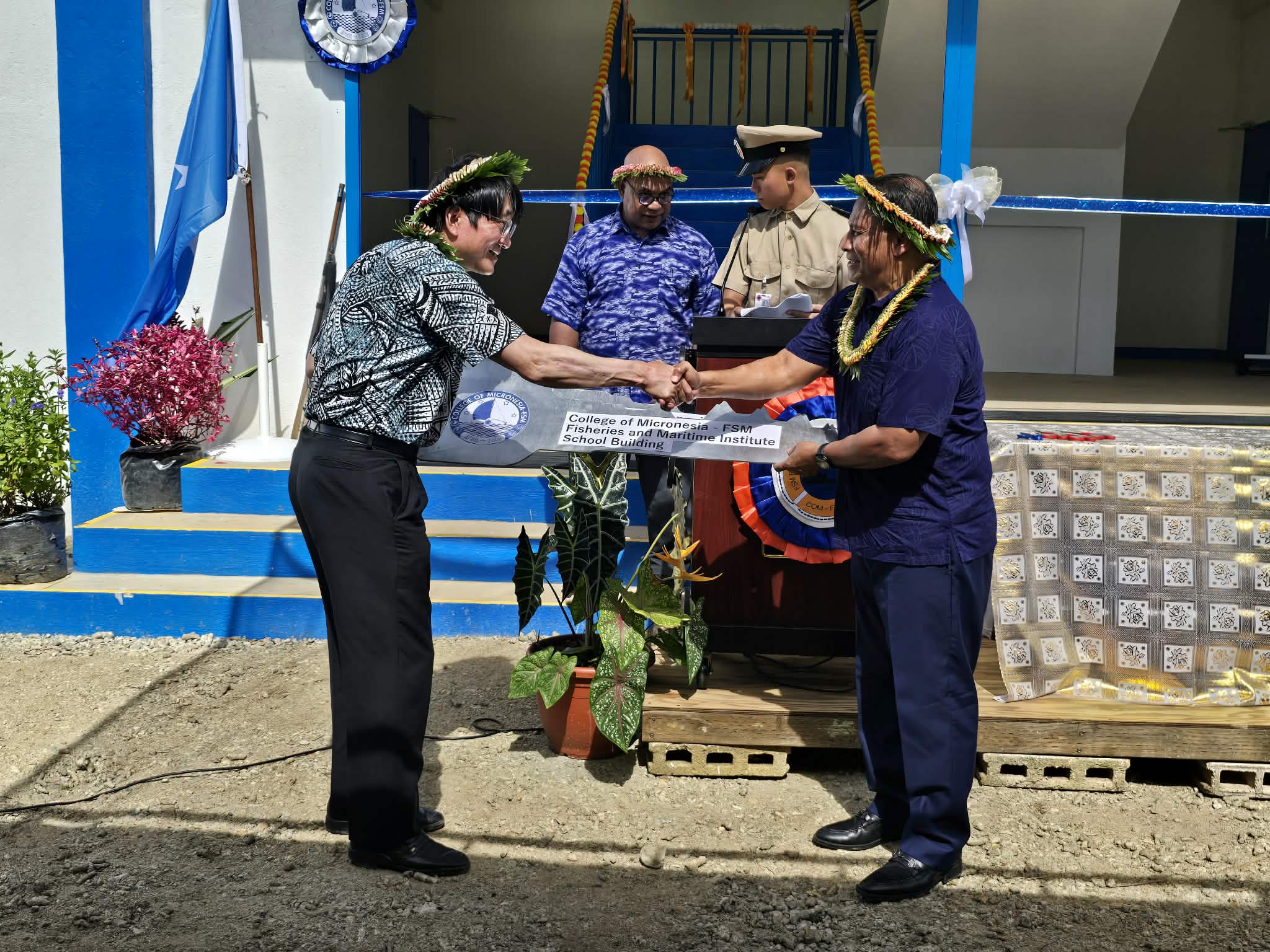Handover Ceremony of Japan-Funded Classroom Building at COM-FSM Fisheries and Maritime Institute