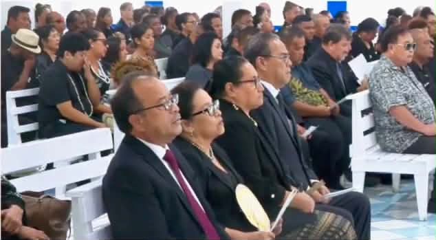 President Simina Pays Final Respects at State Funeral of Former RMI President H.E. David Kabua