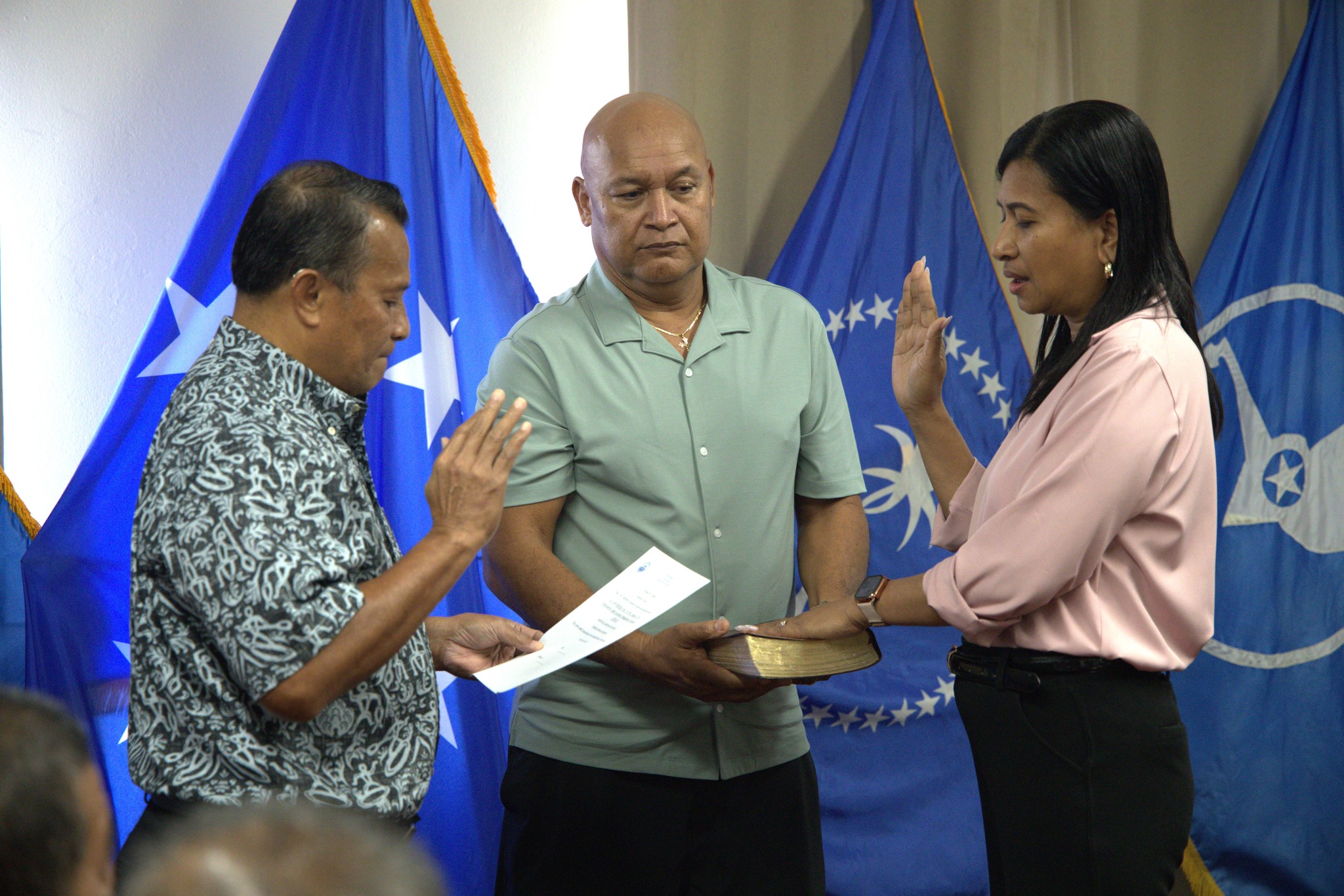 Teresa M. Filepin Sworn in as FSM National Government Representative to JEMCO