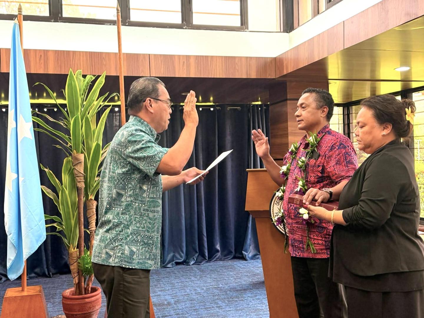 Ricky Cantero Sworn in as Secretary of the FSM Department of Foreign Affairs