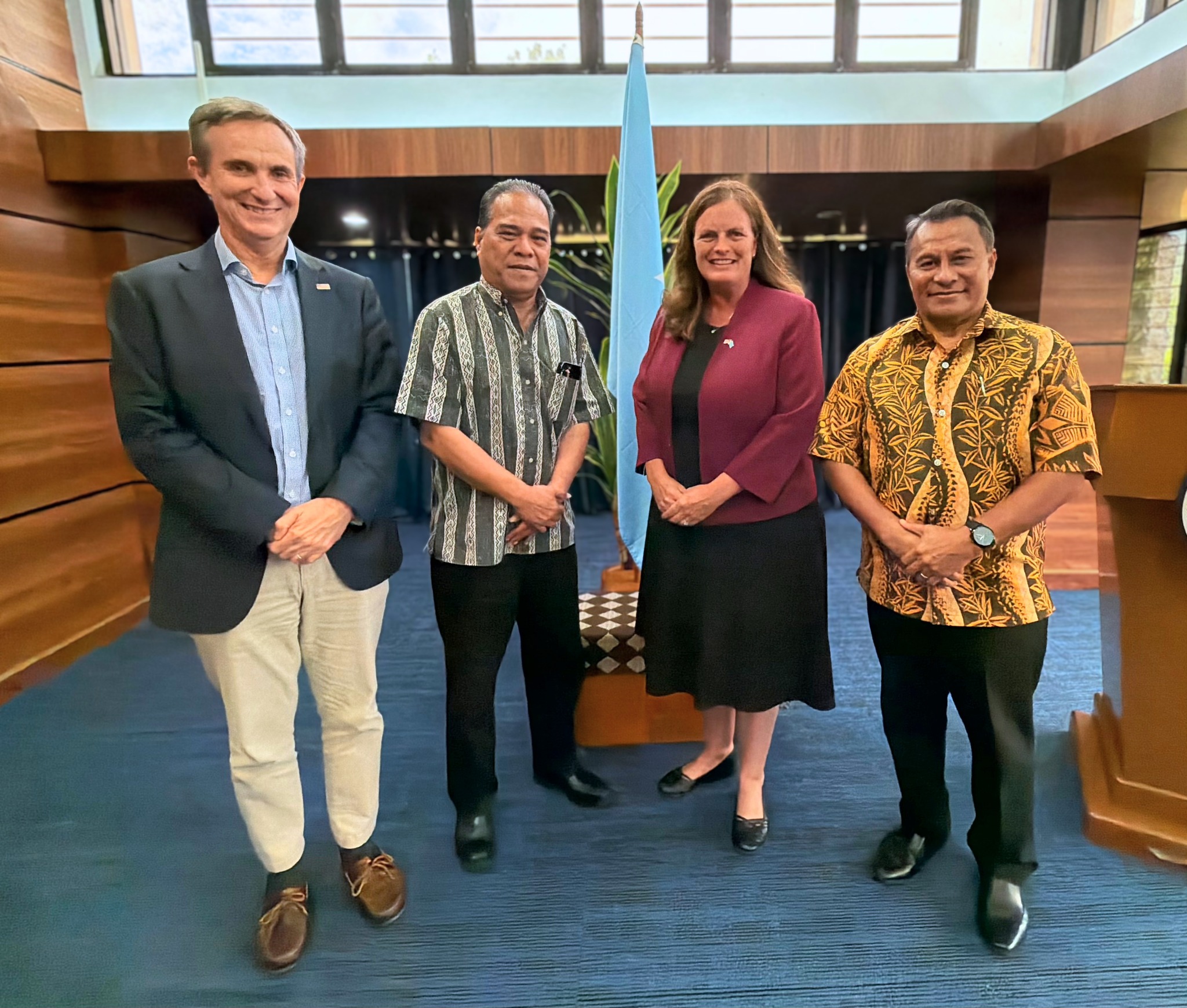 President Simina and Vice President Palik Bid Farewell to US Ambassador