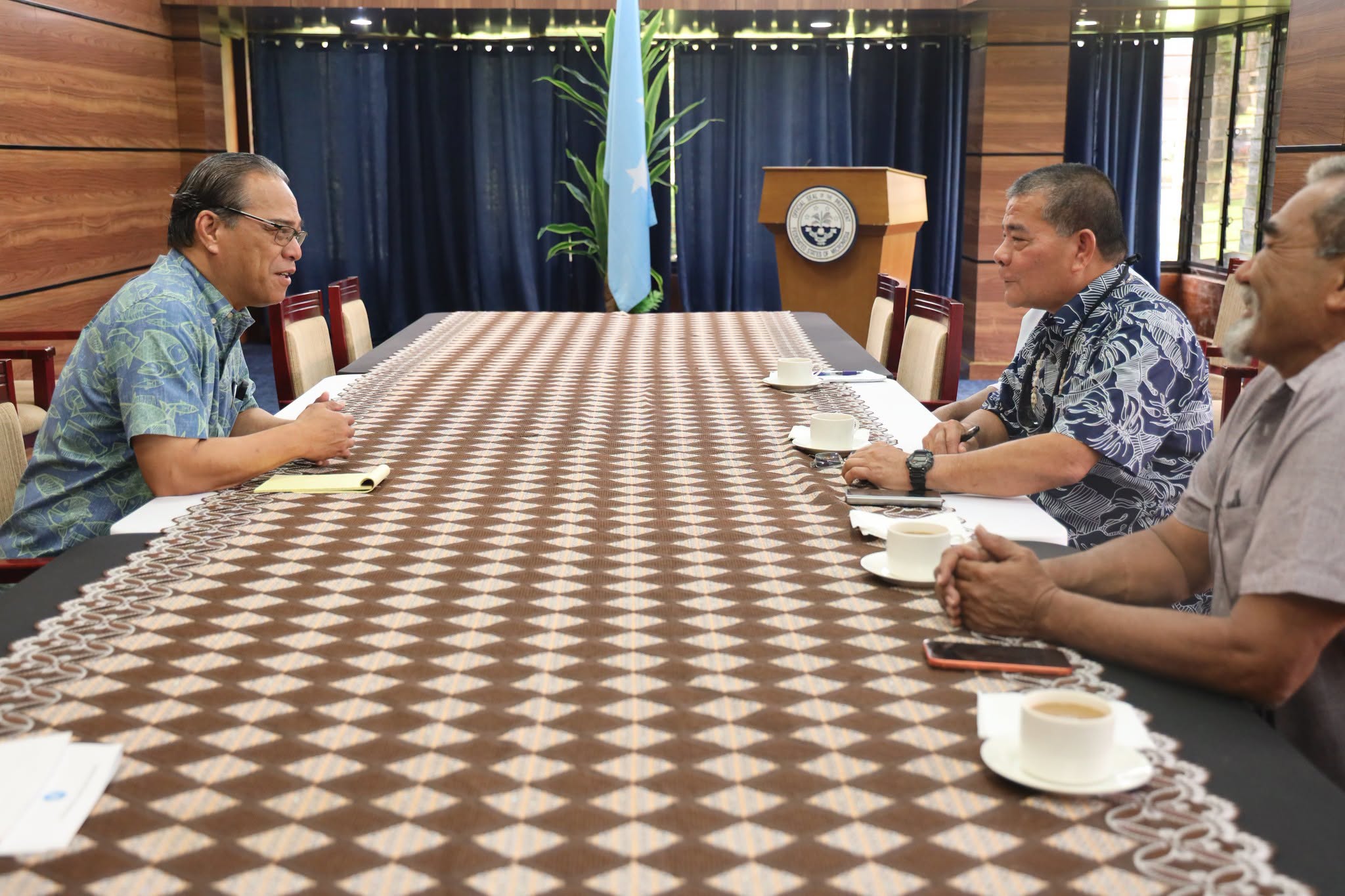 President Simina Meets with Kosrae Governor on KAMORALE Expo 2026 Preparations and State Development Priorities
