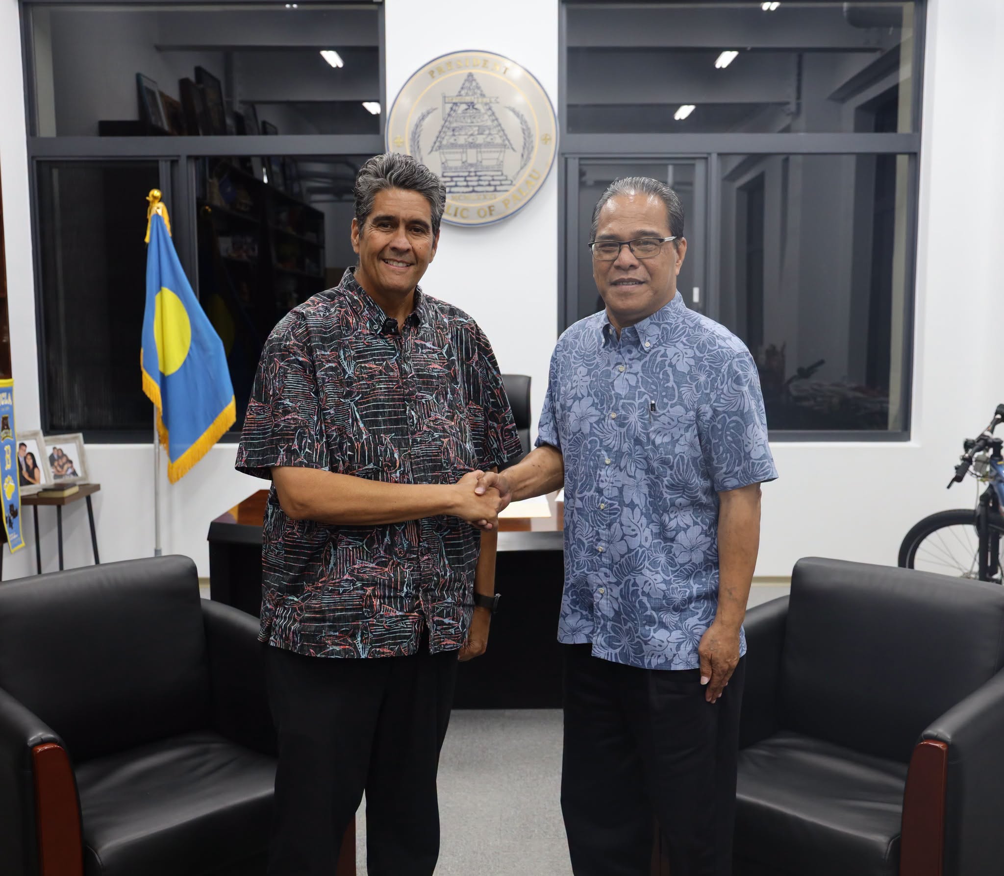 President Simina and President Whipps Discuss Regional Priorities Ahead of Pacific Islands Forum